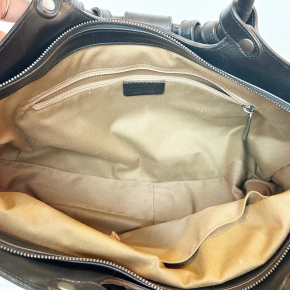 Salvatore Ferragamo Black Pebbled Calf Leather Celtico Tote Bag - Picture 8 of 9